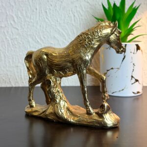 Gold Horse Sculpture
