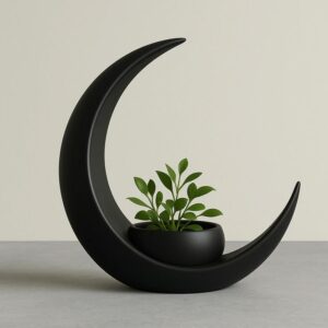 moon shaped pot or flower pot